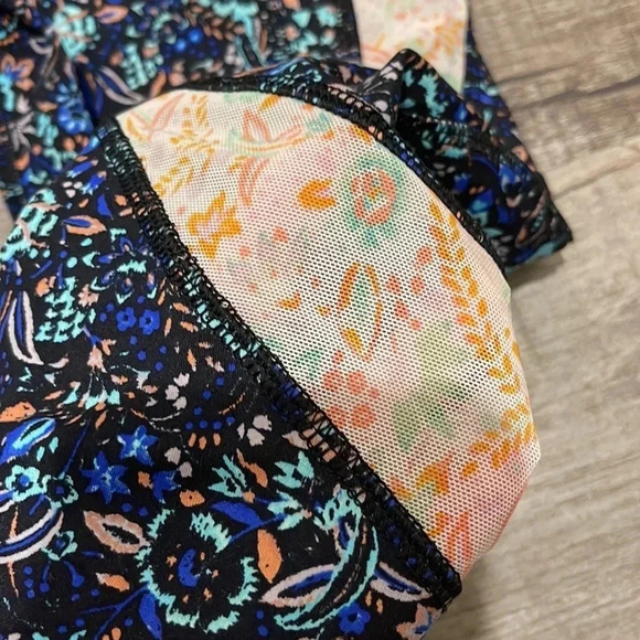 Free People Movement - Lose Your Marbles Leggings - Size Small P - Blue/Peach - Picture 10 of 10